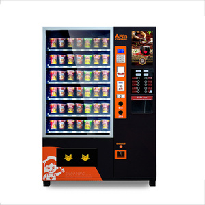 AF Hot Sales Cup Noodle Vending Machine Fully Automatic Commercial Snack And Drink Vending Machine With Instant Coffee Dispenser