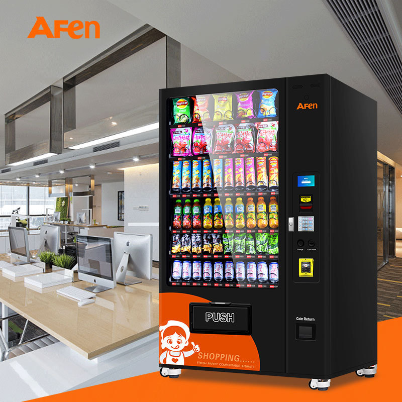 AFEN Automatic Sim Card Office Supplier Vendor Cold Drink Dispenser Vending Machine