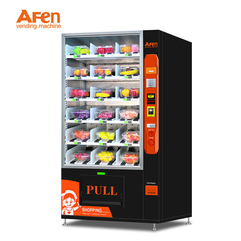 AFEN 24 Hours Self Service Bread Dessert Vending Machines Cupcake Vending Machine with Refrigerated Function and Elevator