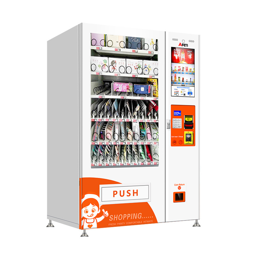 AFEN Gifts Toys Electronics Goods Condom Tissue Sanitary Pads Vending Coin Operated Pen Vending Machine