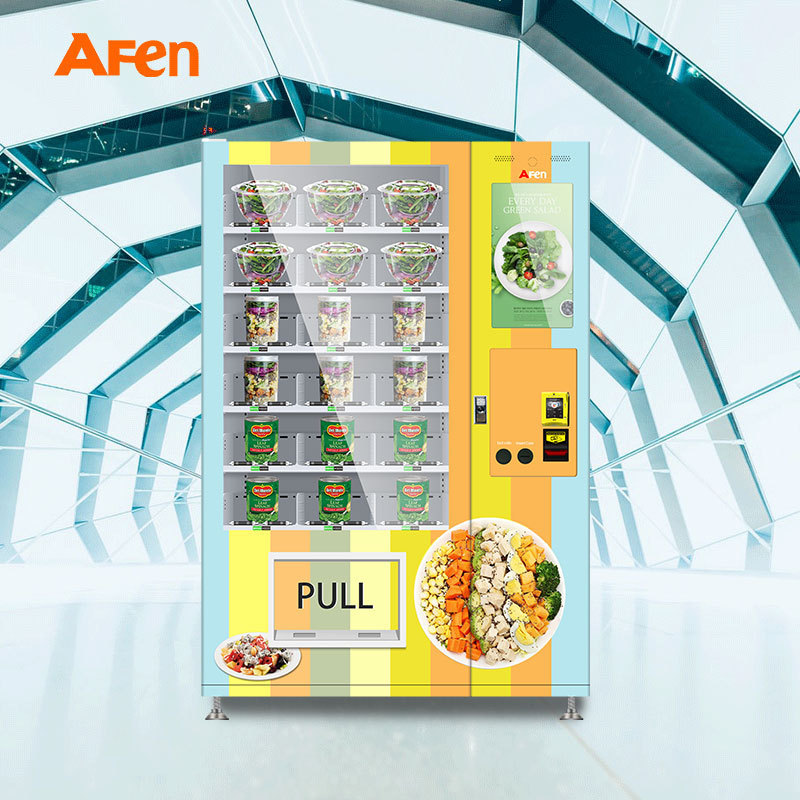 AFEN Belt Conveyor Medicine Perfume Led Screen Vending Machine With Display For Gum