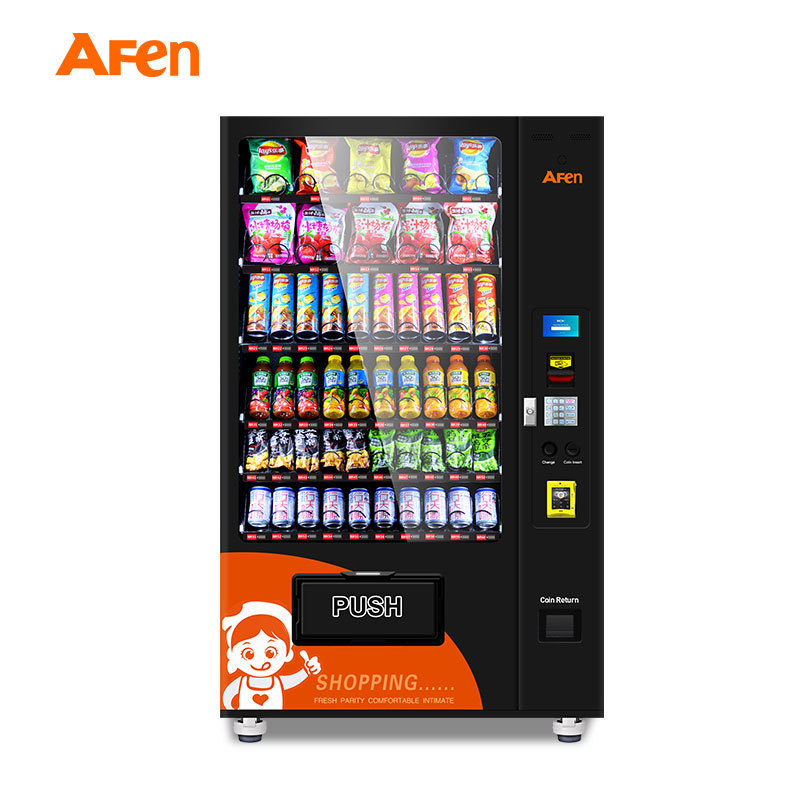 AFEN New Style Vending Machine Cash Payment Keyboard Drinks And Snack Vending Machine