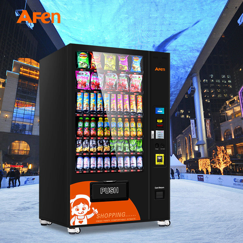 AFEN New Style Vending Machine Cash Payment Keyboard Drinks And Snack Vending Machine