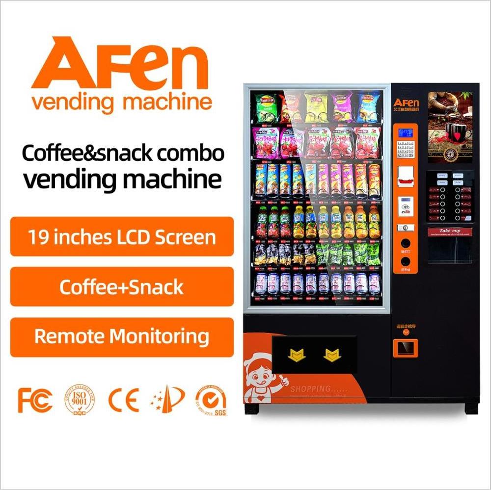 AF Hot Sales Cup Noodle Vending Machine Fully Automatic Commercial Snack And Drink Vending Machine With Instant Coffee Dispenser