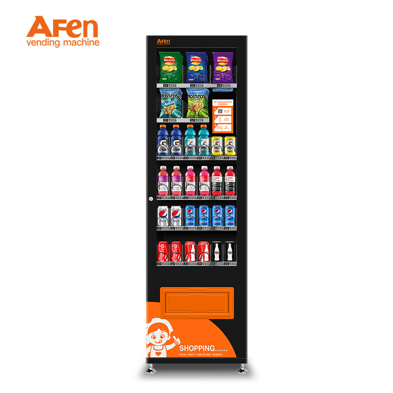 AFEN Slim Vending Machine Drink Automat Cashless Vending Machine With Touch Screen