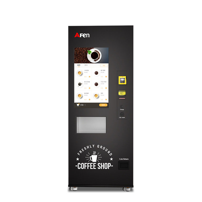 AFEN Automatic Instant Drink Mini Hot And Ice Coffee Vending Machine with Coin Acceptor