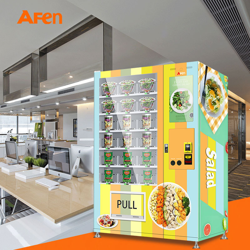 AFEN Belt Conveyor Medicine Perfume Led Screen Vending Machine With Display For Gum