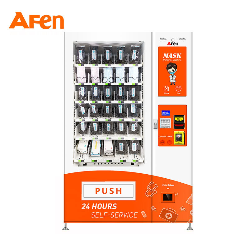 AFEN 24 Hours Cashier Antiviral Face Masks Breathalyzer Vending Machine Outdoor