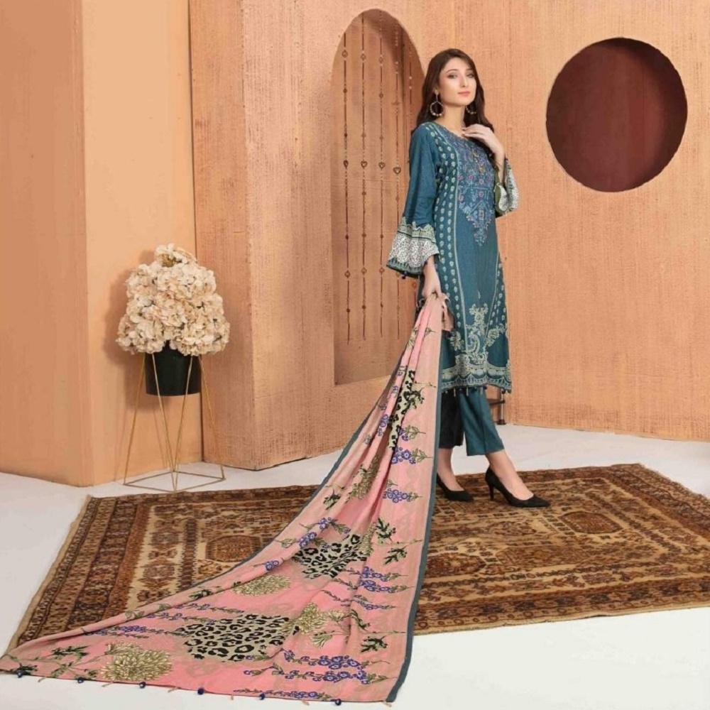 Linen 3 Piece Suits for women with beautiful Designs Daily Wear casual wear and party Wears by Tawakkal Volume MOIRA