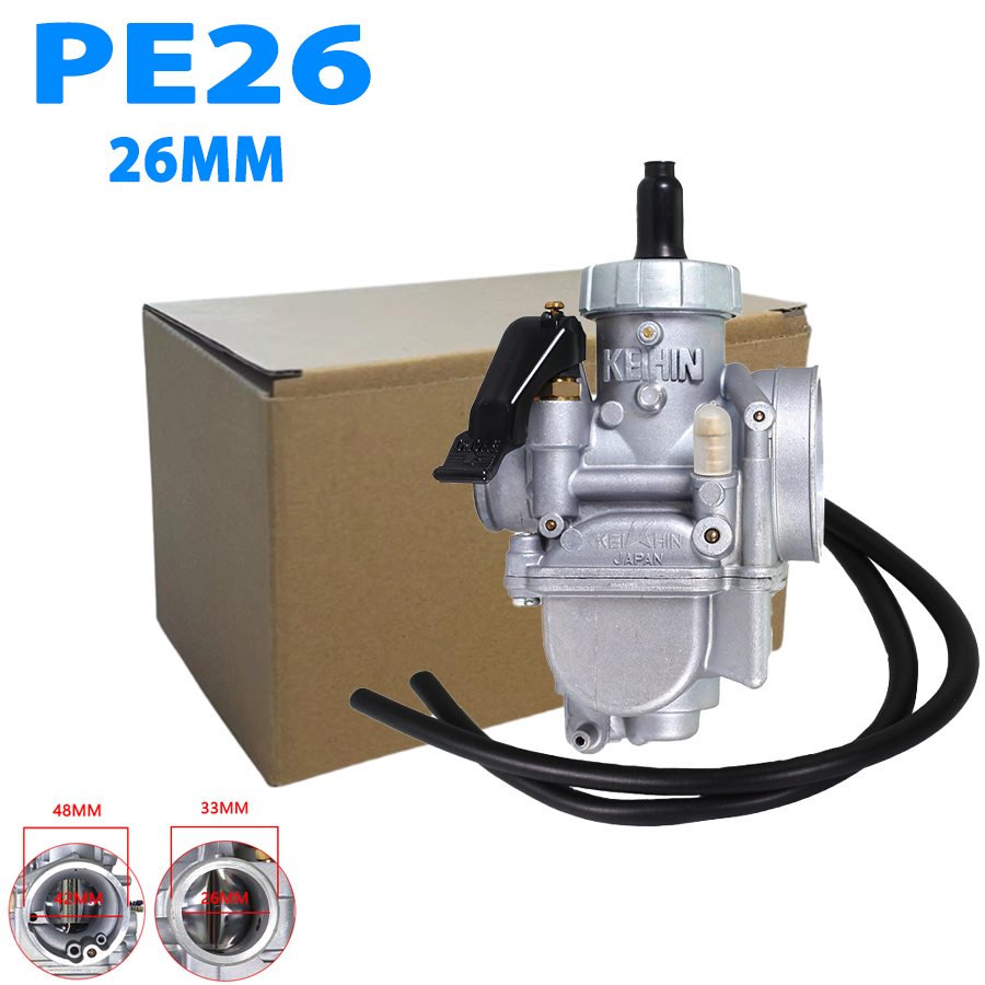 (READY STOCK) PE26 26MM CARBURETOR FOR HONDA NSR KEIHIN DASH 26MM KX80 KX100 KX125 LS125 UNIVERSAL MOTORCYCLE CARBURETOR CARB