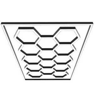 Hexagon Detailing Workshop Ceiling Led Lights For Car Shop And Garage honeycomb lights hexagonal led light