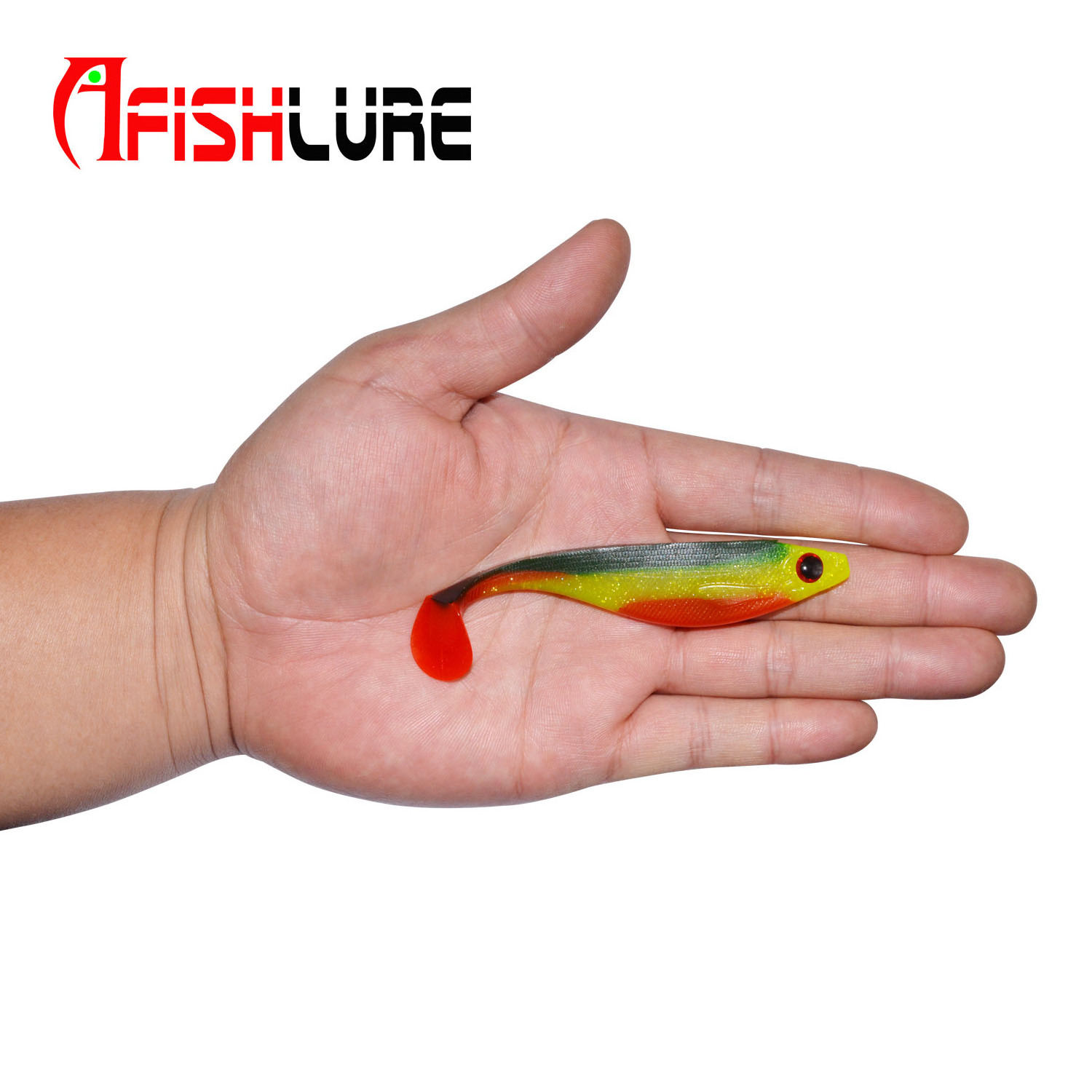 T Tail Manual Rubber Soft Bait 100mm 7.5g 3pcs 4 Colors Handmade Baits Bass Pike Swim Plastic Shad Lure