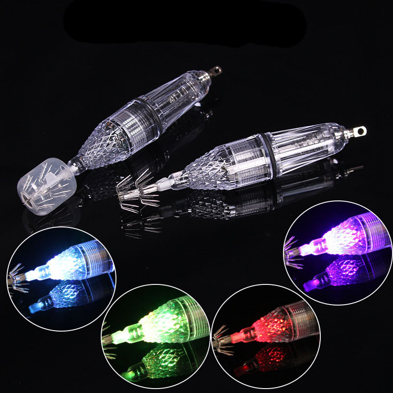 12cm 17cm 5AA Battery LED Squid Lure Lamp Sea Fishing Squid Octopus Cuttle Umbrella Hook Deep Drop Attracting Fishing Light