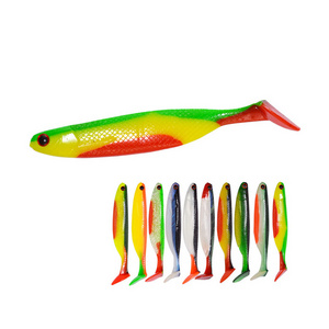 Plastic Paddle Tail Handmade Soft Fish 90mm 7.5g 3pcs/bag Manual Soft Baits Swim Plastic Shad Lure Fish Lure Hand Pour Fish Bait