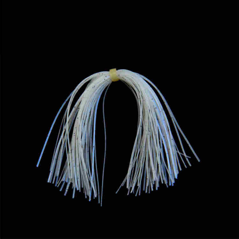 13cm Barred Color Baitfishi Silicone Skirts Pearl Flake DIY Spinner Rubber Thread   Fly Bait Squid Tying Materials