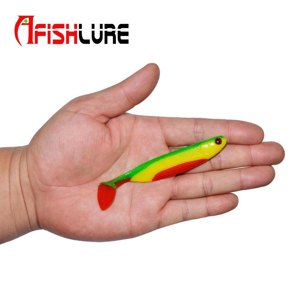 Plastic Paddle Tail Handmade Soft Fish 90mm 7.5g 3pcs/bag Manual Soft Baits Swim Plastic Shad Lure Fish Lure Hand Pour Fish Bait