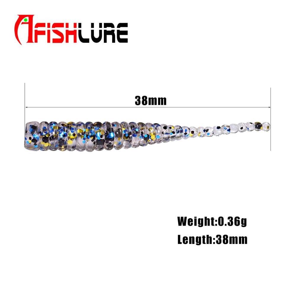 Afishlure lure straight tail worm AR33 38mm 0.36g Root fishing soft bait Soft Worm Baits