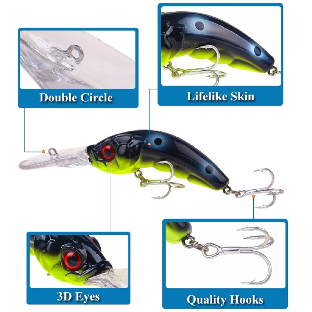 Shrimp lure crank lure plastic bait 10cm 13.4g factory direct sale hard lure