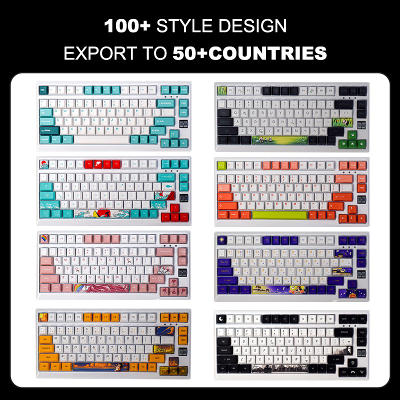 AF820 High Quality English Spanish Russian Spanish Arabic Cyan Axis Suitable  Typing RGB Mechanical Keyboard For Gaming Office