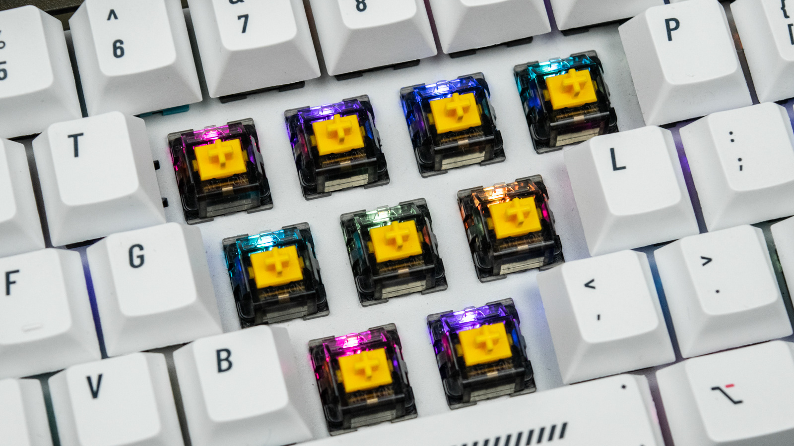 Wholesale DIY Keyboard Switches Aflion Ink 63g Two-Stage Spring Low Noise Tactile Swappable Switches