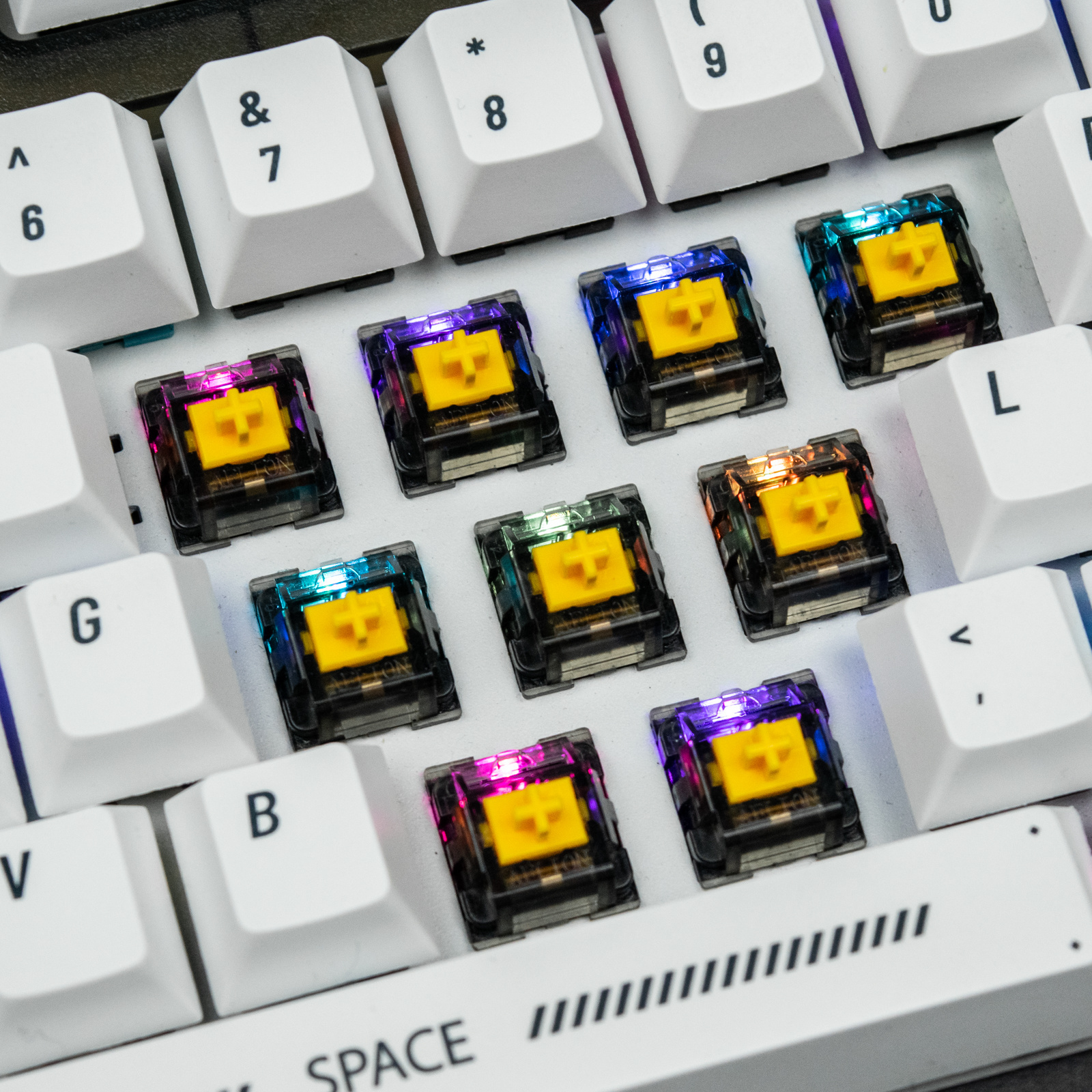 Wholesale DIY Keyboard Switches Aflion Ink 63g Two-Stage Spring Low Noise Tactile Swappable Switches