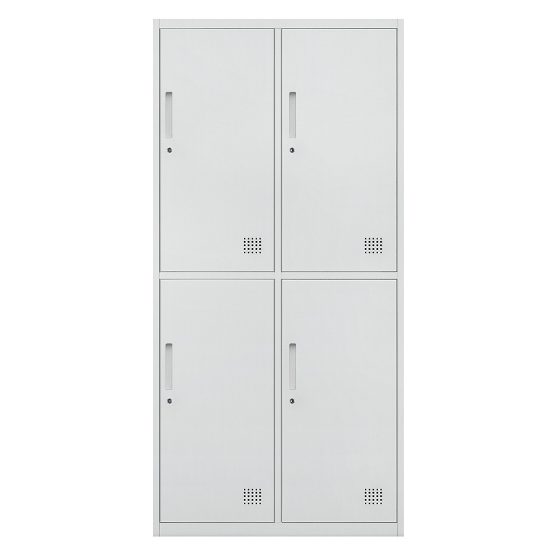 Top ranking Steel Locker Cabinet 3 Door Wardrobe Clothes Hanging Storage Armoire Wardrobe For Bedroom storage Container