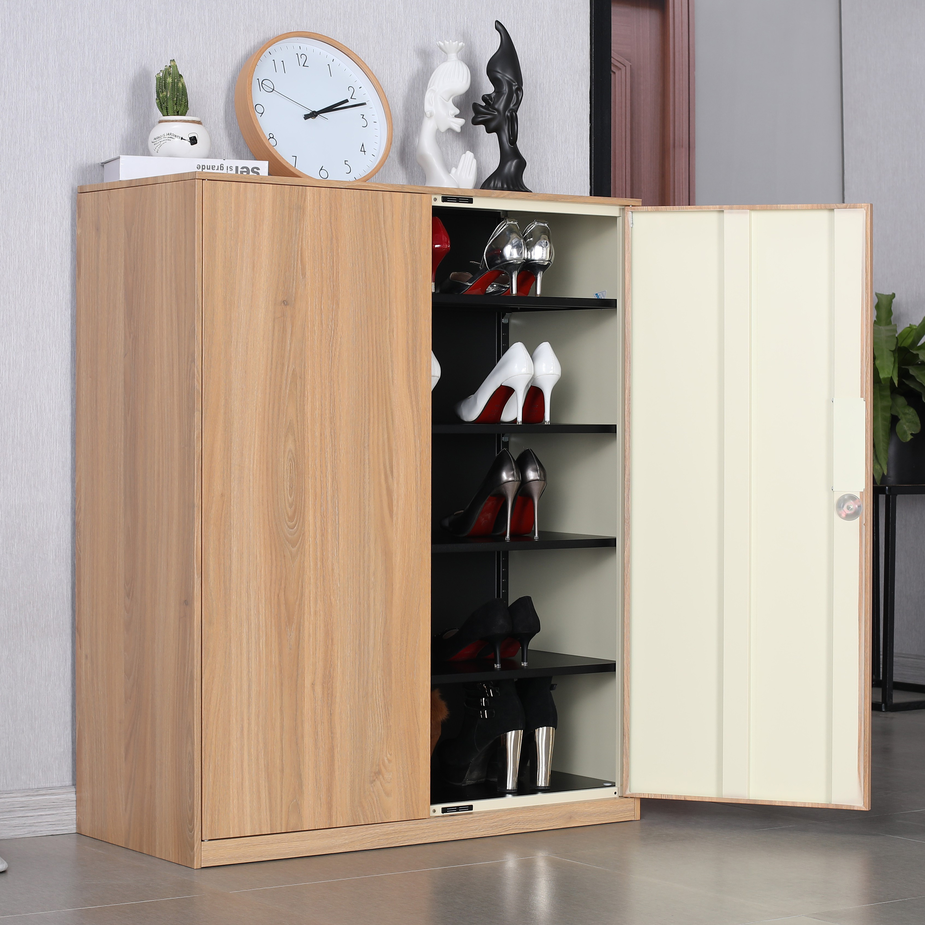 Modern Shoes Storage Steel Cabinet Home Furniture  Luxury Disinfection Shoe Cabinet For Home Or Indoors And Outdoors