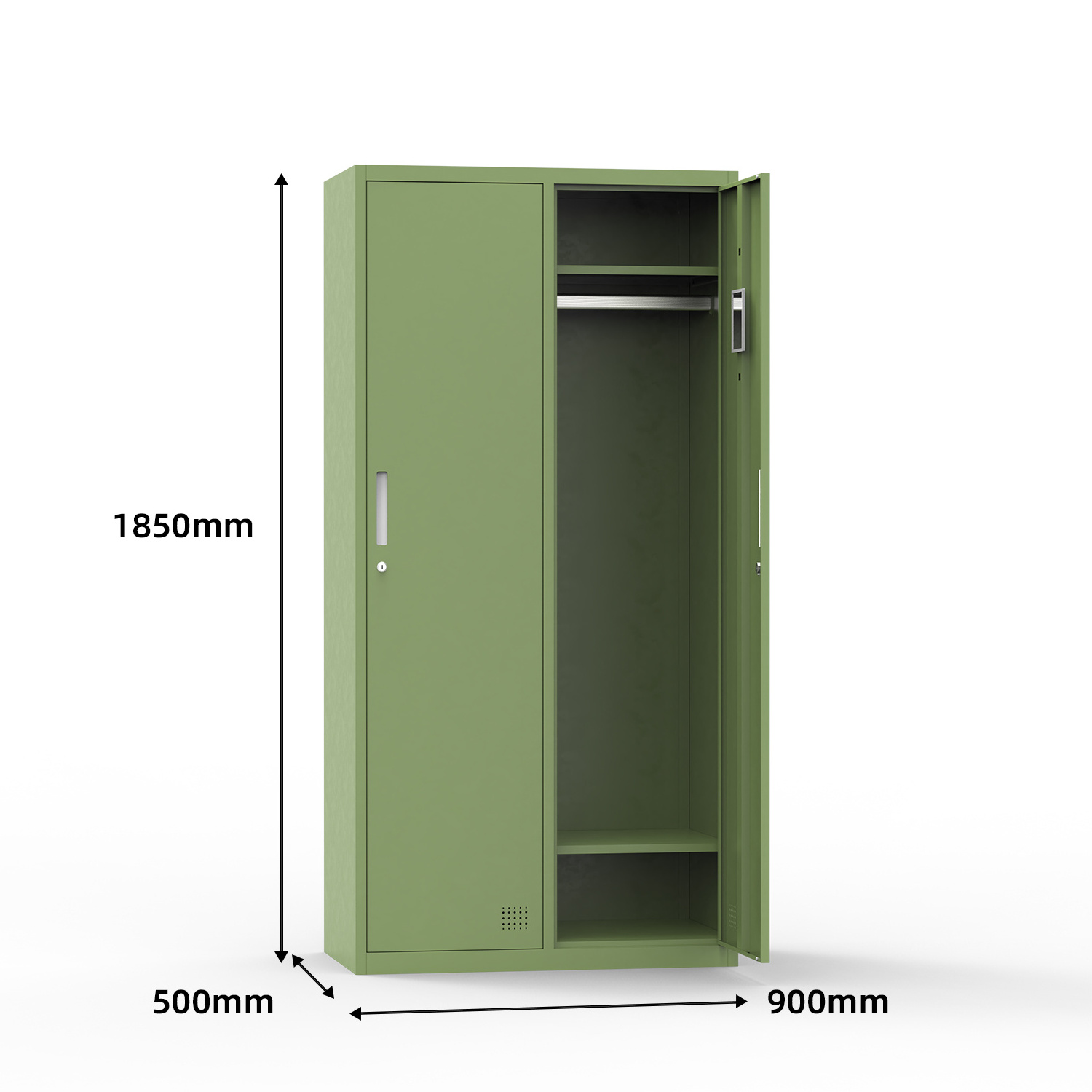 Factory Price Steel Locker Closet  Metal Lron Green Cabinet Steel Locker Heavy Duty Metal Locker Closet Wardrobe