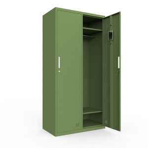 Factory Price Steel Locker Closet  Metal Lron Green Cabinet Steel Locker Heavy Duty Metal Locker Closet Wardrobe