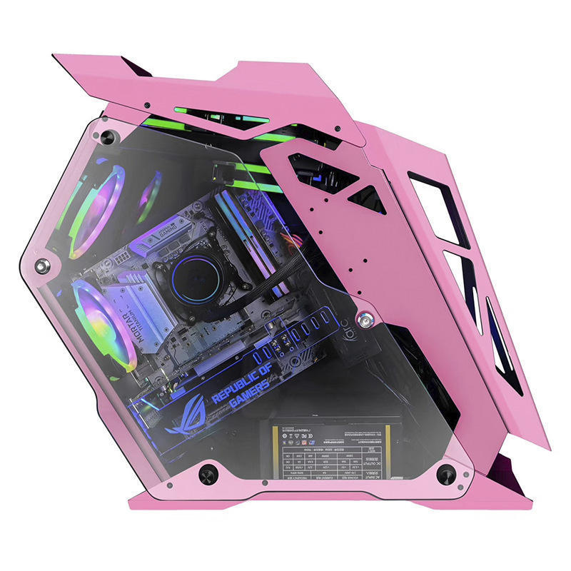 Gaming Computer Cases PC Gaming RGB ATX Computer Case Gaming Frame Chassis & Towers CPU Cabinet