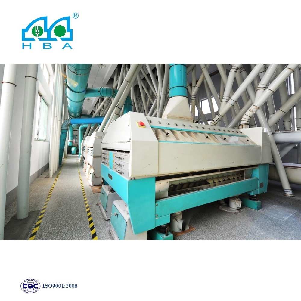 Complete set 50t/24h corn plant flour mill machinery price for sale