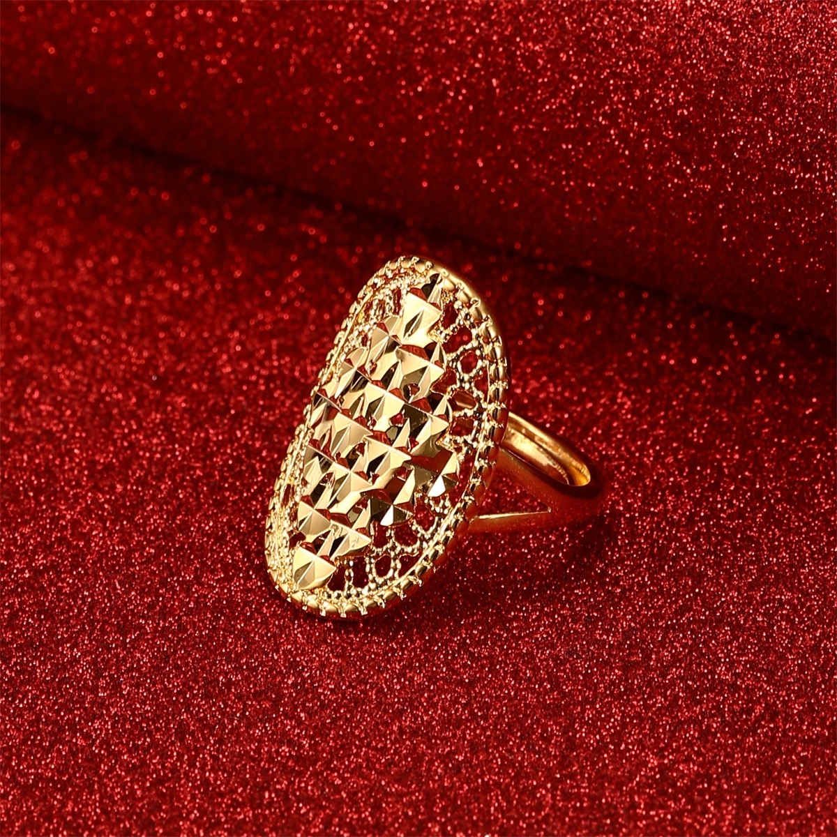 Gold Arab Free Size Ring For Women Men  Middle East Dubai Wedding Rings Ethiopian African Jewelry