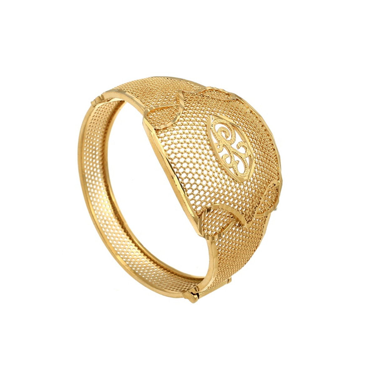 Cute Middle East Bangle For Women Men Dubai Bride Wedding 24K Ethiopian Africa Jewelry Gold Charm Bracelet