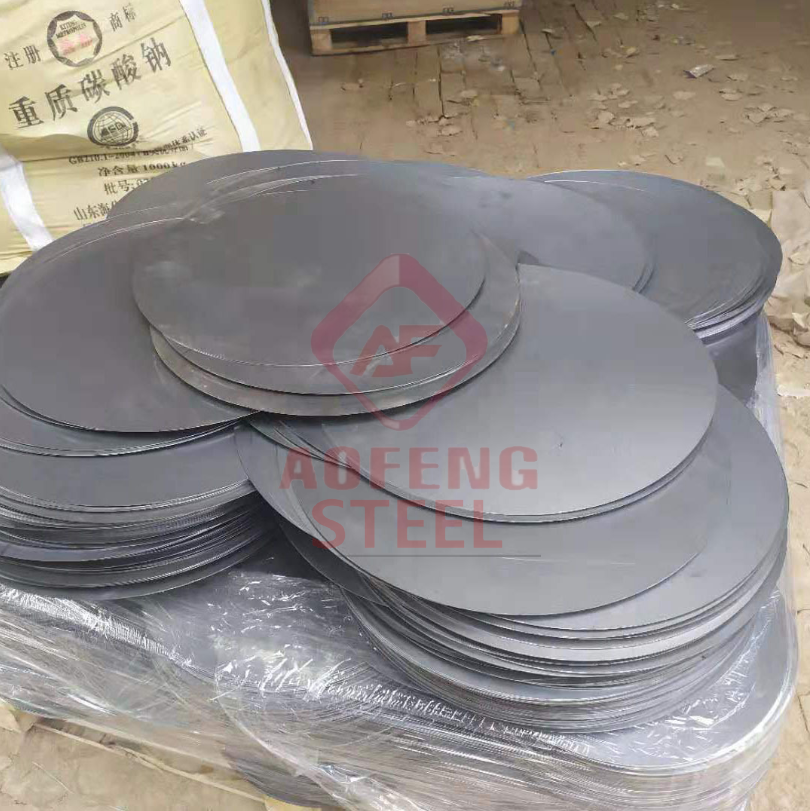 China factory supply AL SS 304 1050 430 triply circle round plate 201 stainless steel circle for cookware Ss coil