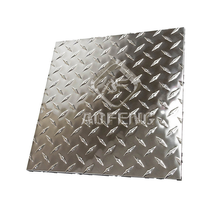 Bright Finish Aluminum/Aluminium Chequer Plate Five Bar (A1050 1060 1100 3003 3105 5052)