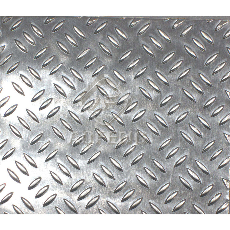 Bright Finish Aluminum/Aluminium Chequer Plate Five Bar (A1050 1060 1100 3003 3105 5052)