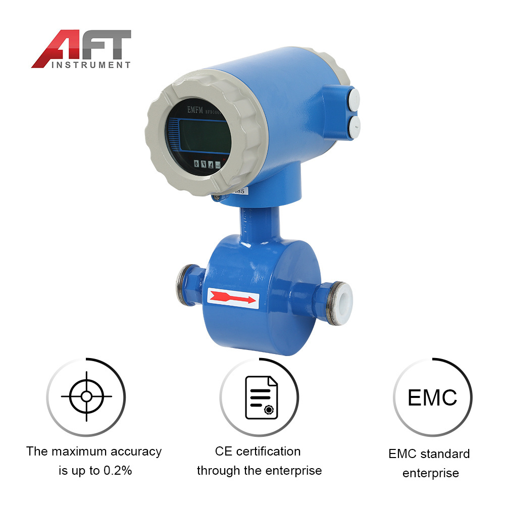 g1/2 magnetic flow meter waste water flocculant flow meter weak chemical flow meter pulse  sewage