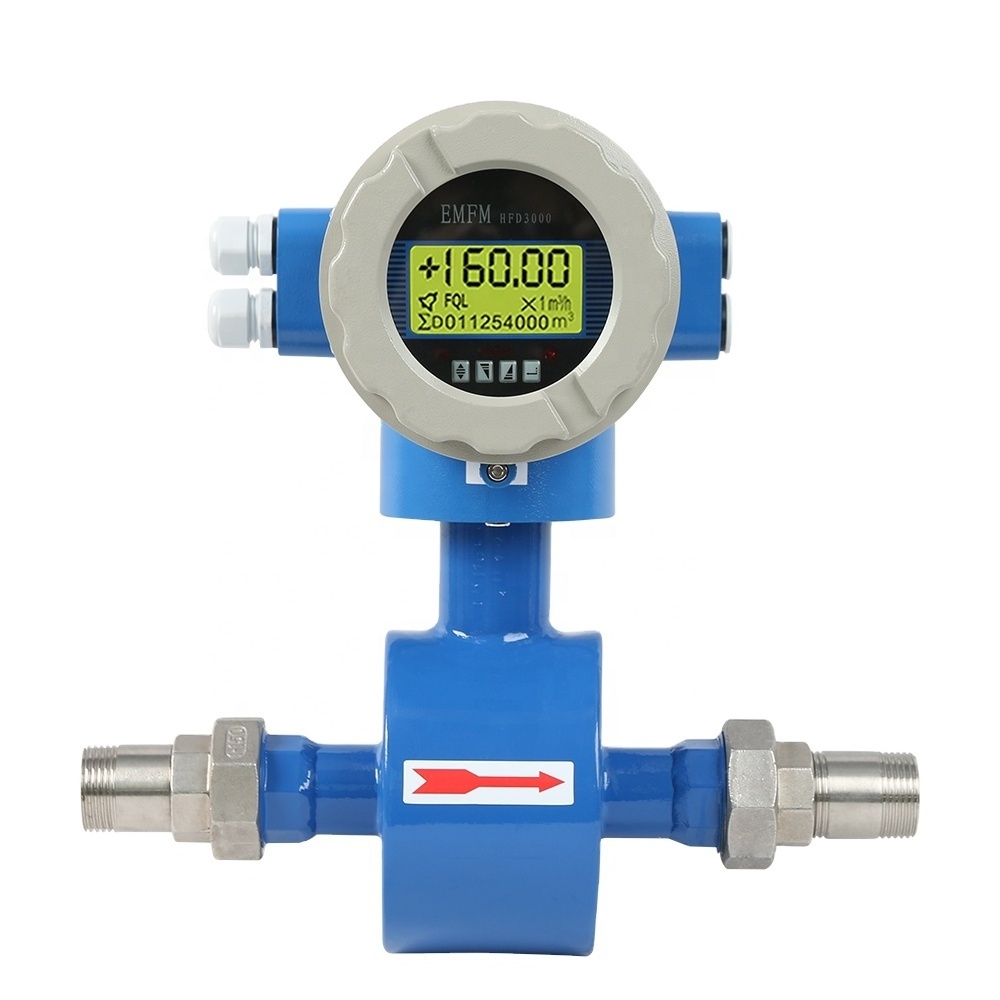 g1/2 magnetic flow meter waste water flocculant flow meter weak chemical flow meter pulse  sewage