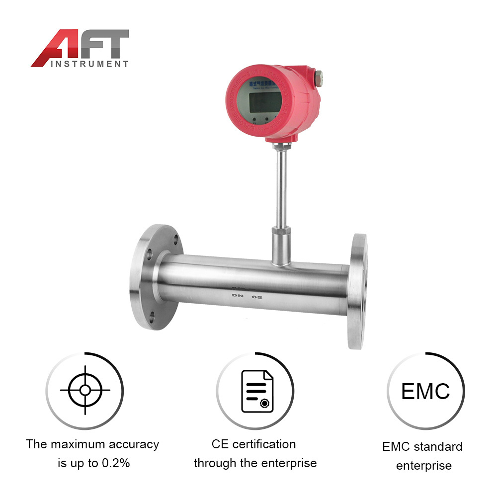 DN10 accuracy explosive cng flow meter   corrosive dioksida oxide low price industrial instrument thermal gas mass flowmeter