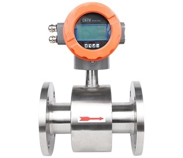 1''  flow meters conductivity fluid high celsius molten or chilled cement mud sewage sludge slurry electromagnetic flowmeters