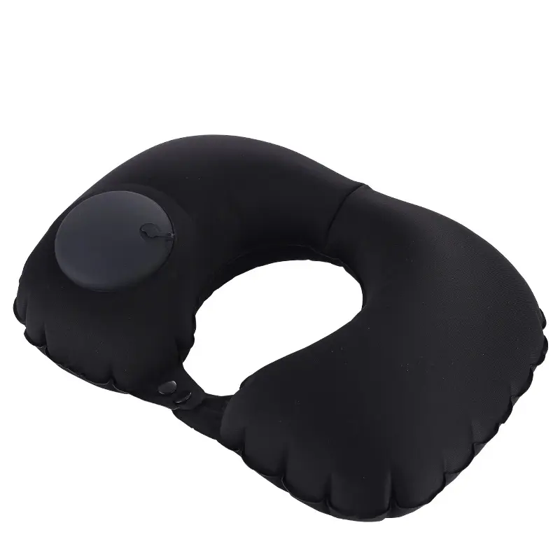 Travel Airplane Avoid Neck Shoulder Pain Inflatable U-Shape Neck Pillow