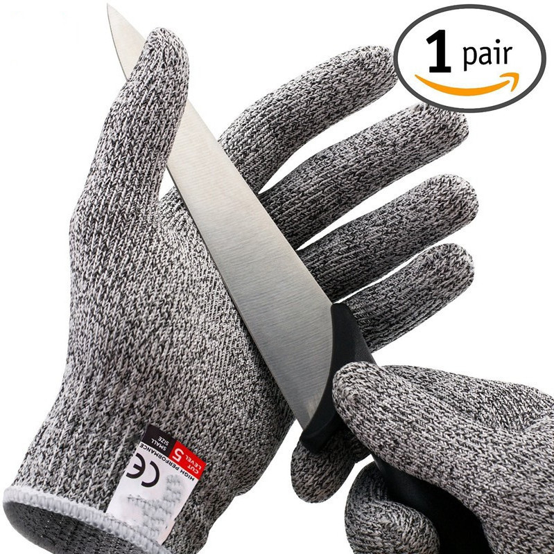 High quality durable meat vegetables cutting food level 5 protection cut resistant gloves