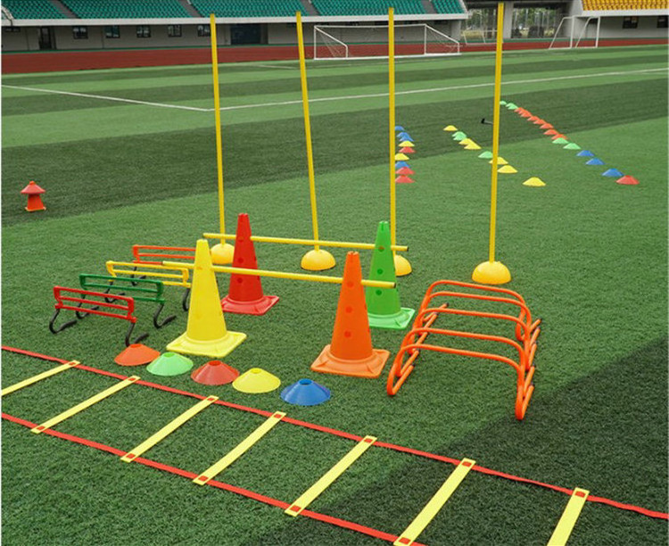 China exercise equipment Fitness adjustable orange soccer training football training obstacle agility ladder