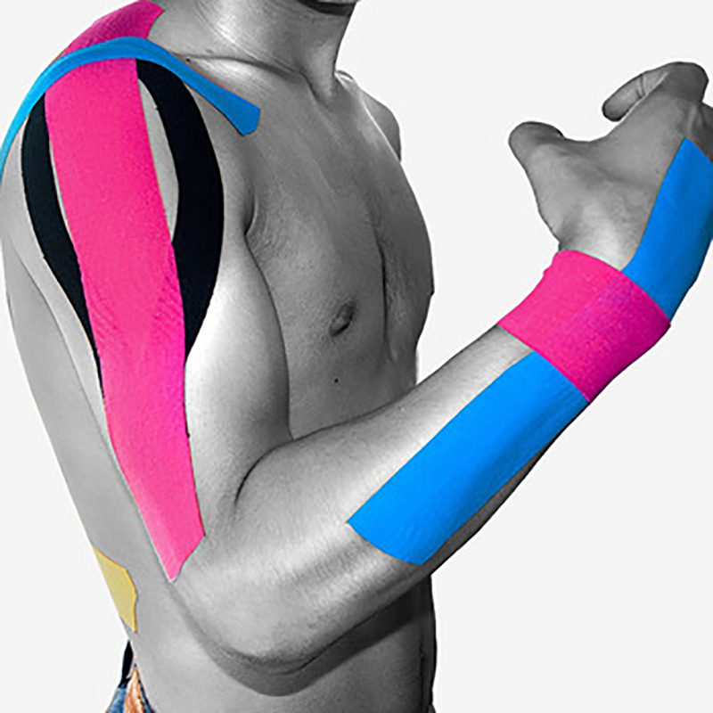 Custom Cotton 5m 5cm Strapping Roll Waterproof Precut Muscle Kinesios Face Tape Fitness Medical Athletic Sport Kinesiology Tape