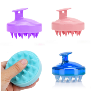 Hot Sale Custom Waterproof Silicone Shampoo Scrub Brush Exfoliator Comb Hair Growth Scalp Massager