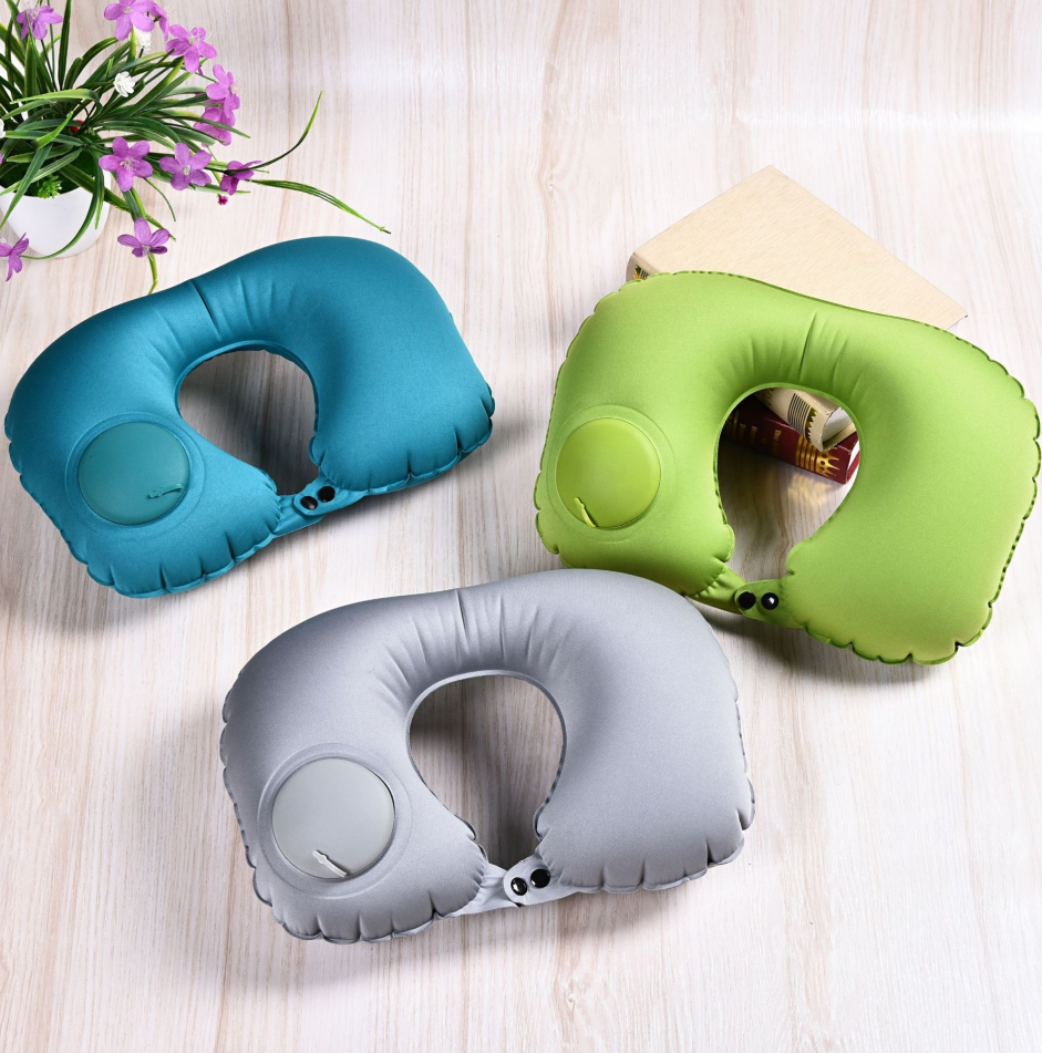 New Products Custom Best Selling Car massage support Inflatable U-Shape Travel Neck Pillow