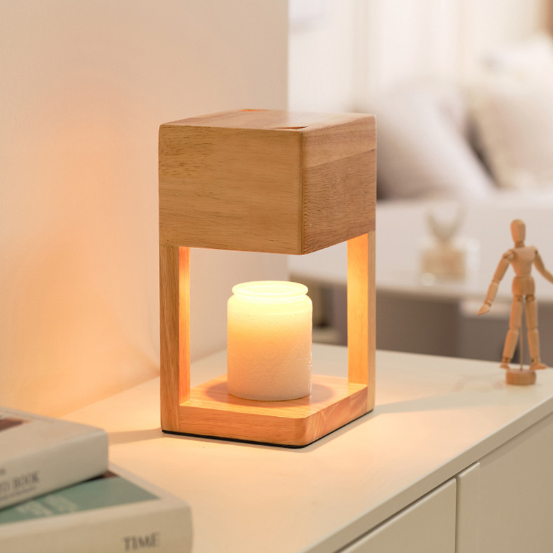 Aromatherapy melting candle  bedroom bedside Romantic smokeless dimmable night light