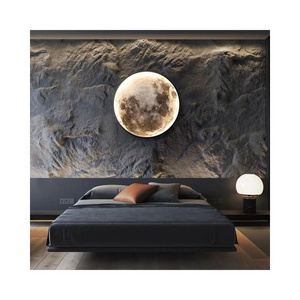 Moon Mirror Home new peculiar ins Atmosphere Lamp Gift Bedside lamp led small moon night light