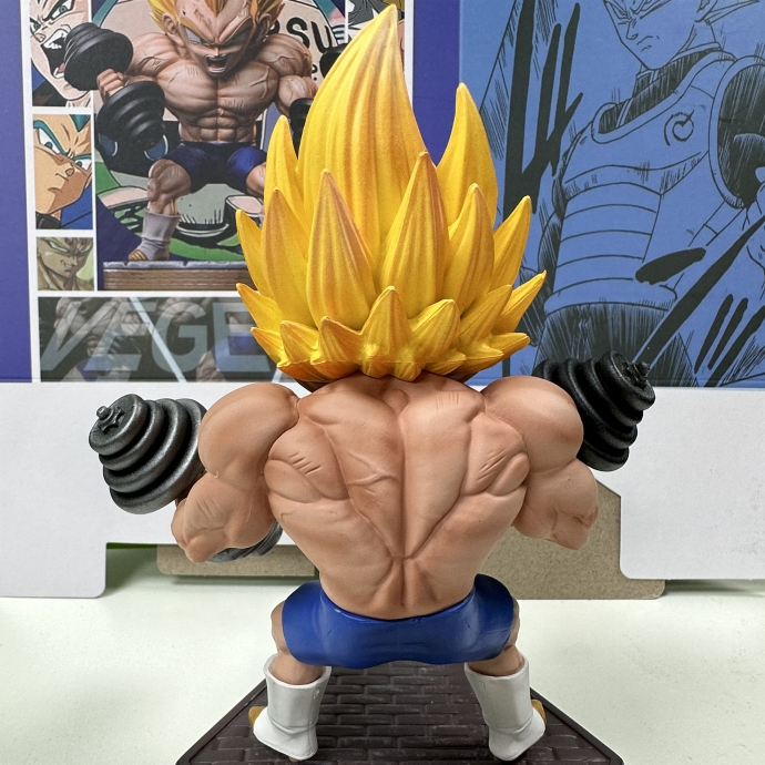 17cm Drag-on Ball Z Vegeta Fitness Figure DBZ Model Bodybuilding Series Figurals Anime Statue Figurine Collection Birthday Gifts