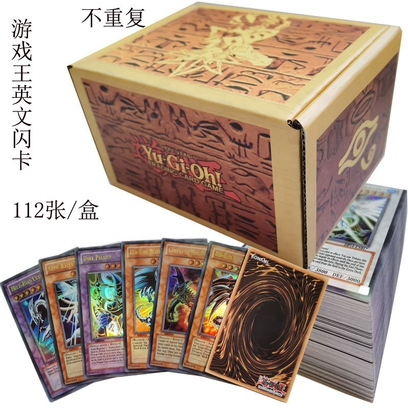 SM japanese anime Wholesale Yu-Gi-Oh English card full flash card 112 wholesale children's game king YuGiOh battle cards